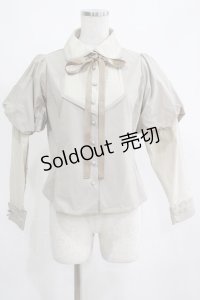 Maison de FLEUR Petite Robe canone / 袖切り替えブラウス M Khaki H-25-03-27-048-EL-BL-NS-ZH