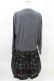 画像3: Jane Marple Dans Le Salon / Knit&Playing cards collaborationドレス M ミックスグレー×ブラック H-25-03-27-1008-JM-OP-KB-ZH (3)