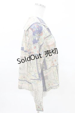 画像2: Jane Marple / Strawberry books puritanブラウス M ネイビー H-25-03-27-1012-JM-BL-KB-ZH