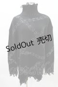 【SALE】KILL STAR / Chained Knit Sweater XS ブラック H-25-03-27-1016-SL-TO-KB-ZT223