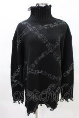 KILL STAR / Chained Knit Sweater XS ブラック H-25-03-27-1016-SL-TO-KB-ZH