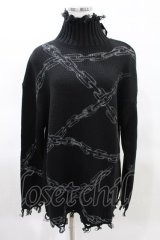 KILL STAR / Chained Knit Sweater S ブラック H-25-03-27-1020-SL-TO-KB-OS