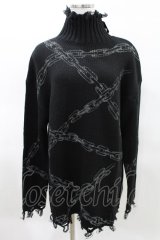 KILL STAR / Chained Knit Sweater S ブラック H-25-03-27-1021-SL-TO-KB-ZH