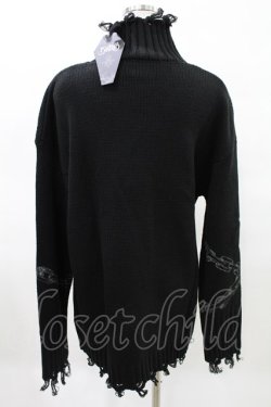 画像2: KILL STAR / Chained Knit Sweater S ブラック H-25-03-27-1021-SL-TO-KB-ZH