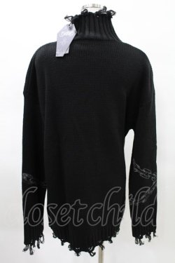 画像2: KILL STAR / Chained Knit Sweater S ブラック H-25-03-27-1023-SL-TO-KB-ZH