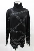 KILL STAR / Chained Knit Sweater M ブラック H-25-03-27-1024-SL-TO-KB-ZH