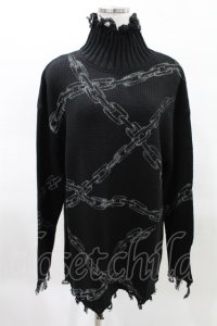 KILL STAR / Chained Knit Sweater M ブラック H-25-03-27-1024-SL-TO-KB-ZH