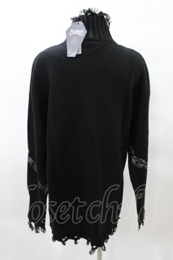画像2: KILL STAR / Chained Knit Sweater M ブラック H-25-03-27-1024-SL-TO-KB-ZH