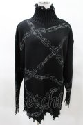 KILL STAR / Chained Knit Sweater M ブラック H-25-03-27-1025-SL-TO-KB-ZH
