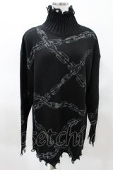 KILL STAR / Chained Knit Sweater M ブラック H-25-03-27-1025-SL-TO-KB-ZH