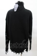 画像2: 【SALE】KILL STAR / Chained Knit Sweater M ブラック H-25-03-27-1025-SL-TO-KB-ZT310 (2)