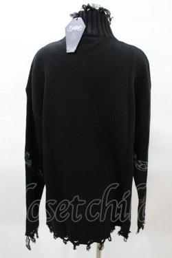 画像2: KILL STAR / Chained Knit Sweater M ブラック H-25-03-27-1025-SL-TO-KB-ZH