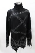 KILL STAR / Chained Knit Sweater M ブラック H-25-03-27-1026-SL-TO-KB-ZH