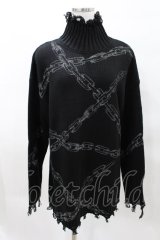KILL STAR / Chained Knit Sweater M ブラック H-25-03-27-1026-SL-TO-KB-ZH