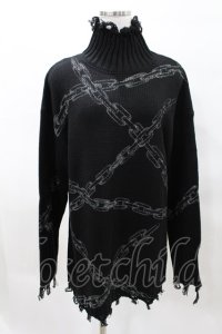 KILL STAR / Chained Knit Sweater M ブラック H-25-03-27-1026-SL-TO-KB-ZH