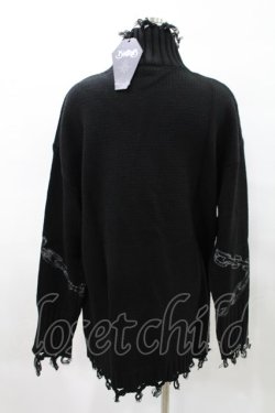 画像2: KILL STAR / Chained Knit Sweater M ブラック H-25-03-27-1027-SL-TO-KB-ZH