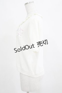 画像2: Nile Perch / ロゴ刺繍カーディガン Free オフ H-25-03-27-054-LO-TO-NS-ZH