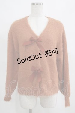 画像1: Maison de FLEUR Petite Robe canone / あなたを夢見たマシュマロカーディガン Free Dark Orange H-25-03-27-056-EL-TO-NS-ZH