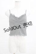 Ank Rouge / ラメテレコキャミ M ブラック H-25-03-27-060-CA-TO-NS-ZH