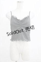 Ank Rouge / ラメテレコキャミ M ブラック H-25-03-27-060-CA-TO-NS-ZH