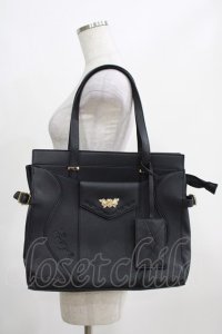 axes femme / バラエンボストートバッグ  ブラック H-25-03-27-064-AX-BG-NS-ZH
