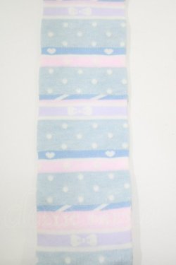 画像2: Angelic Pretty / カラフルボーダーオーバーニー  サックス H-25-03-27-066-AP-AC-NS-ZH