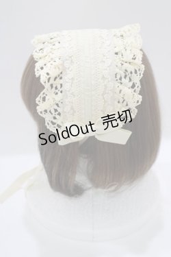 画像2: MAM MAXICIMAM / プリンセスローズヘッドドレス  アイボリー H-25-03-27-068-GO-AC-NS-ZH
