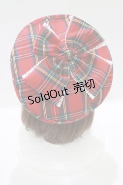 画像2: Amavel / Dolly Holidayリボン付ベレー帽  レッド H-25-03-27-069-CA-AC-NS-ZH
