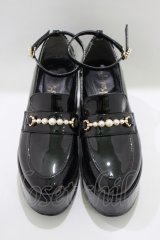 Ank Rouge / パールビットローファー M ブラック H-25-03-27-072-CA-SH-NS-ZH
