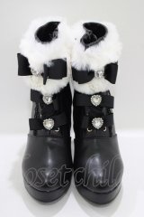 Lovely Tency / 眞白ありすコラボブーツ L ブラック H-25-03-27-073-GO-SH-NS-ZH