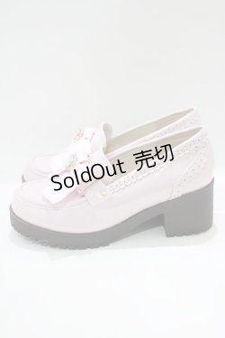 画像2: Amavel / ハートビジュー付ローファーパンプス L ピンク H-25-03-27-076-CA-SH-NS-ZH