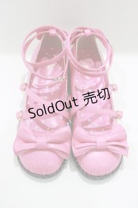 Angelic Pretty / Tea Party Shoes L ダークピンク H-25-03-27-077-AP-SH-NS-ZH