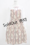 axes femme POETIQUE / ショコラレジメストライプワンピース M ブラウン H-25-03-27-009-AX-OP-NS-ZH