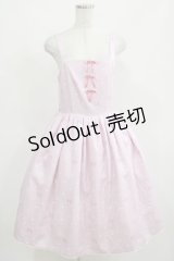 axes femme kawaii / ハートドット柄ジャンスカ M ピンク H-25-03-27-010-AX-OP-NS-ZH