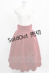 Maison de FLEUR Petite Robe canone / しゃんと歩けるボリュームスカート M BORDEAUX H-25-03-27-012-EL-SK-NS-ZH