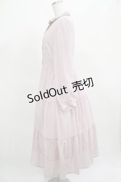 画像2: axes femme / 楊柳シフォンティアードワンピース M ピンク H-25-03-27-019-AX-OP-NS-ZH