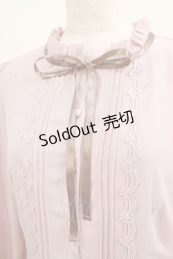 画像4: axes femme / 楊柳シフォンティアードワンピース M ピンク H-25-03-27-019-AX-OP-NS-ZH