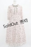 Maison de FLEUR Petite Robe canone / エミリーのお花畑用ワンピース S Pink H-25-03-27-020-EL-OP-NS-ZH