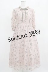Maison de FLEUR Petite Robe canone / エミリーのお花畑用ワンピース S Pink H-25-03-27-020-EL-OP-NS-ZH