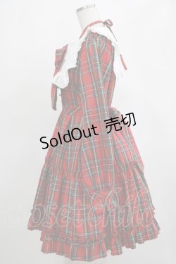 画像2: Amavel / Dolly Holidayチェックティアードワンピース（ミドル丈） Free レッド H-25-03-27-025-CA-OP-NS-ZH