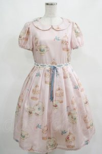 Emily Temple cute / 青い鳥ワンピース  ピンク H-25-03-28-003-ET-OP-KB-ZH