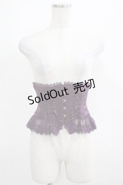 画像1: ATELIER PIERROT / Frill Short Corset  パープル H-25-03-28-030-EL-TO-KB-ZH