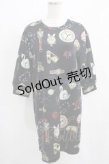MILK / ミステリアスTimeワンピース  ブラック H-25-03-28-033-ML-OP-KB-ZH