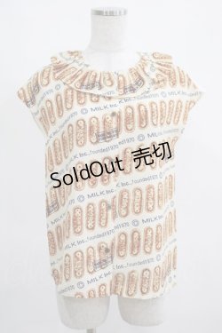 画像1: MILK / Biscottiブラウス  チョコビスケット H-25-03-28-043-ML-BL-KB-ZH
