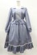 画像1: Melody BasKet / Lilibet dress M ブルーグレー H-25-03-28-1026-LO-OP-NS-ZH (1)