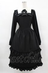 Melody BasKet / Shiny dot dress L ブラック H-25-03-28-1028-LO-OP-KB-ZH