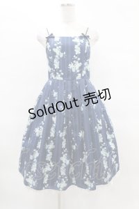 Emily Temple cute / forget me notキャミソールワンピース M ネイビー H-25-03-28-1030-ET-OP-KB-ZH