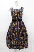 Jane Marple / Little tassel dollsスクエアドレス M ブラック H-25-03-28-1032-JM-OP-ET-ZT440