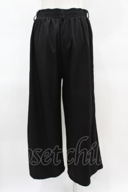 画像2: NieR Clothing / 裾刺繍パンツ  黒 H-25-03-28-1005-PU-PA-KB-ZH