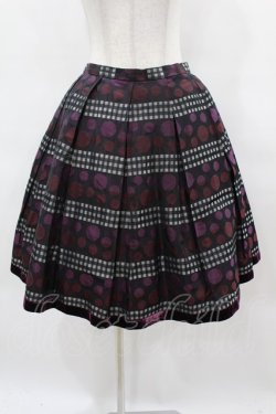 画像1: Jane Marple / Victorian Jacquard mini-skirt Free パープル H-25-03-28-1053-JM-SK-NS-ZT003